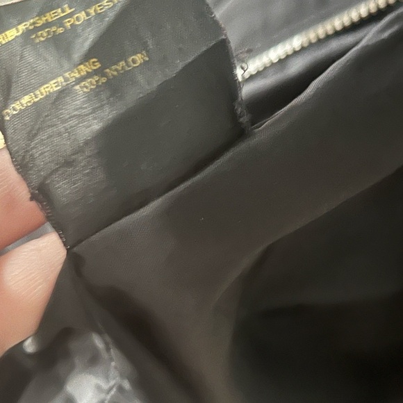 Vintage Black Nylon Short Trench Coat - Picture 6 of 8